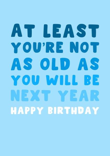 funny birthday card aimed at adult
