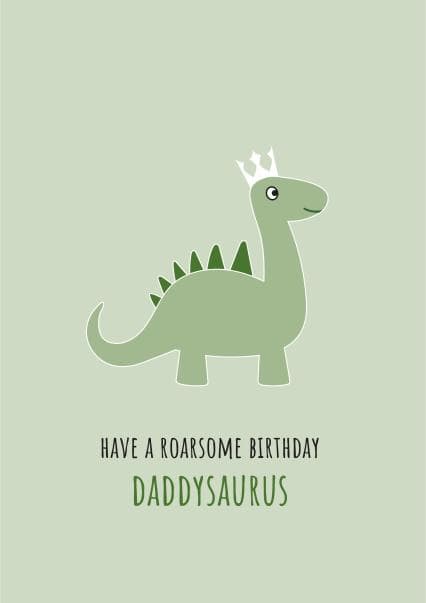 cute birthday card aimed at dad