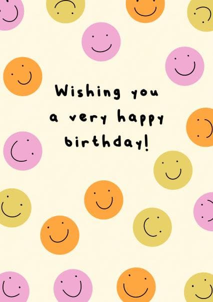 cute birthday card aimed at children, kids, teenagers