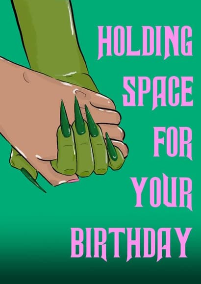 sentimental birthday card aimed at friends, girlfriends, women
