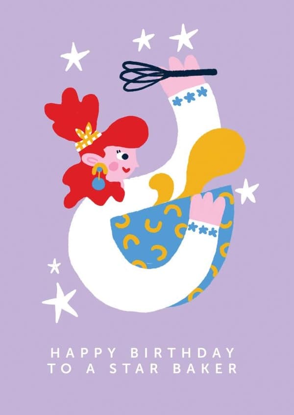 cute, punny birthday card aimed at adult, cooks, friends