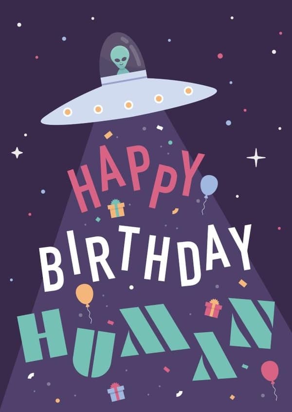 funny birthday card aimed at adult