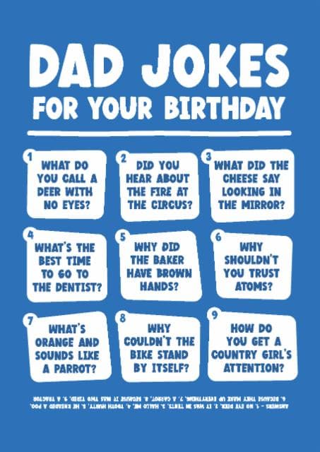 funny birthday card aimed at dad, adult