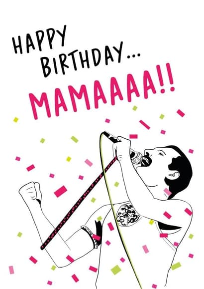 funny birthday card aimed at mom, mama
