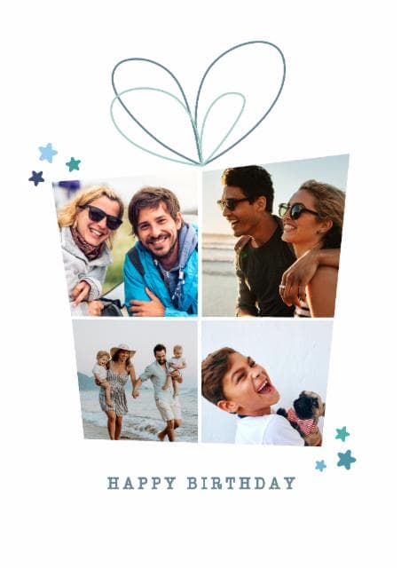 sentimental, family birthday card aimed at adults, couple, friends