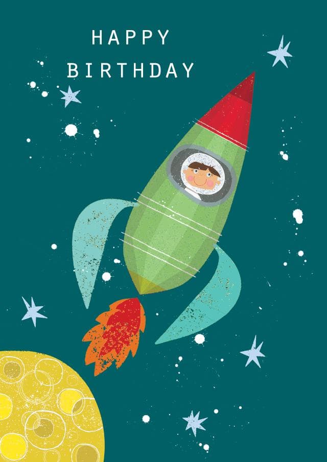 cute, kid friendly birthday card aimed at children, boys, girls