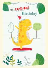 cute, kid friendly birthday card aimed at 3 year olds, 4 year olds, 5 year olds, 6 year olds, children, kids