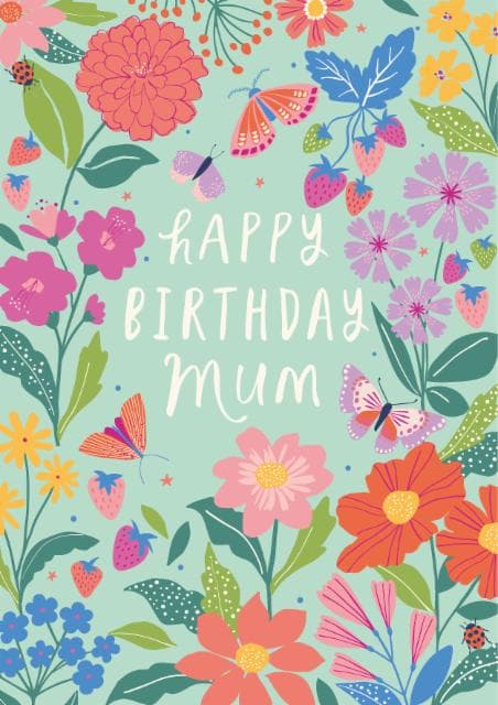 cute birthday card aimed at mum, mothers