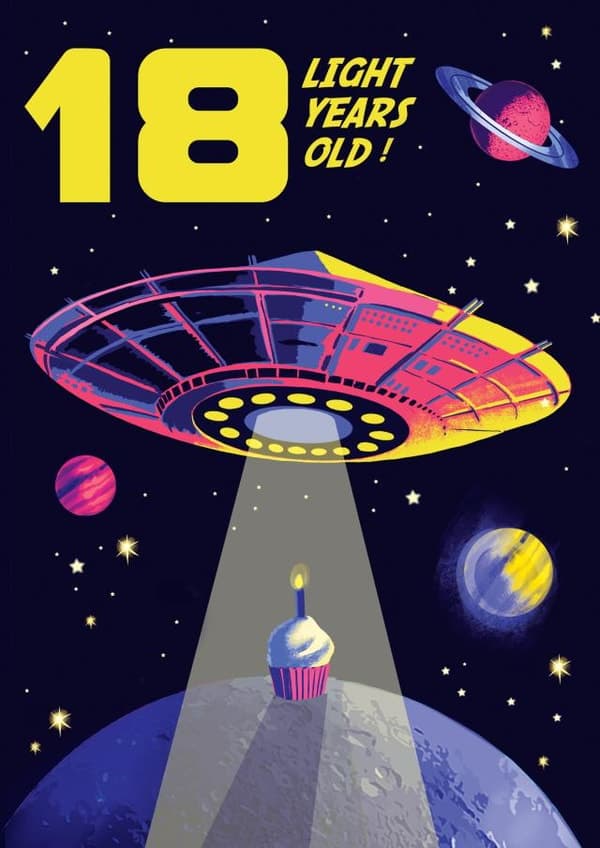 funny birthday card aimed at 18 year olds