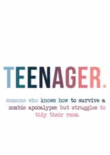 funny birthday card aimed at teenagers