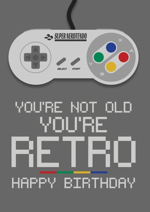 funny birthday card aimed at adult, 40 year olds, 50 year olds