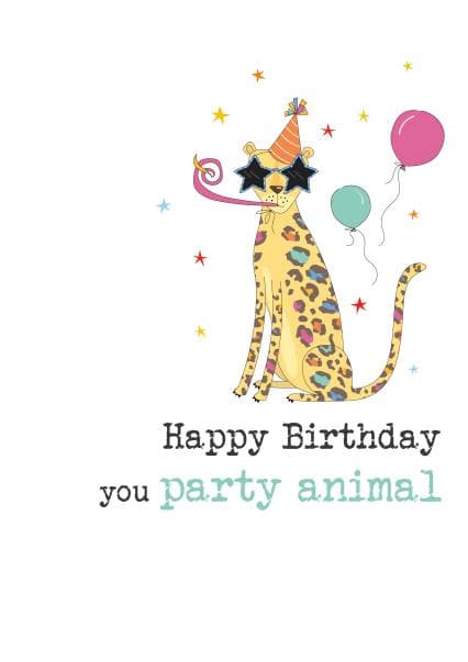 cute, funny birthday card aimed at animal lovers