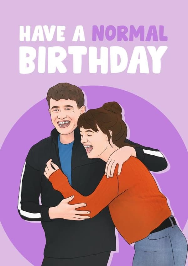 cheesy, funny birthday card aimed at adult, friends