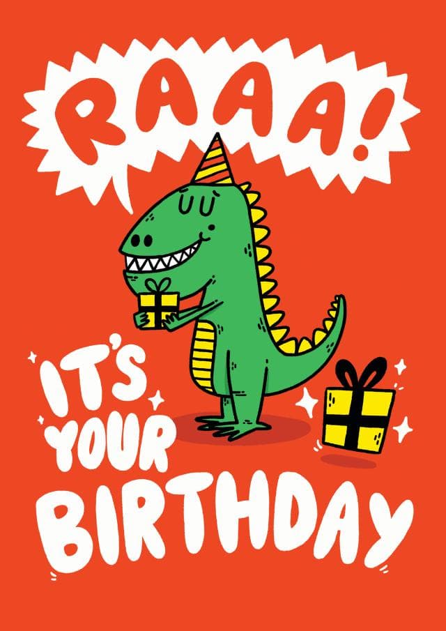 cute, kid friendly birthday card aimed at children, kids, 1 year olds, 2 year olds, 3 year olds, 4 year olds, 5 year olds, 6 year olds, 7 year olds, 8 year olds, 9 year olds