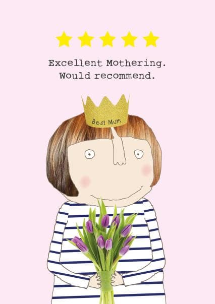 cute, punny birthday card aimed at mom, mum, the wife, wives
