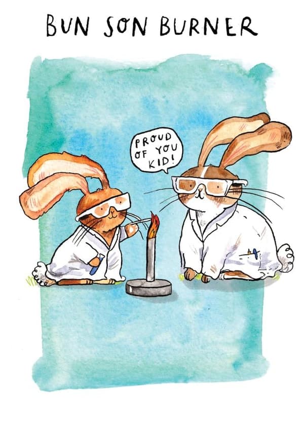 punny, cute birthday card aimed at animal lovers, kids