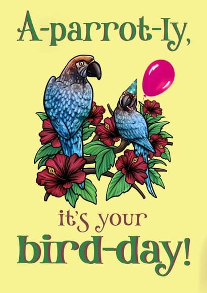 punny, cute birthday card aimed at animal lovers, friends