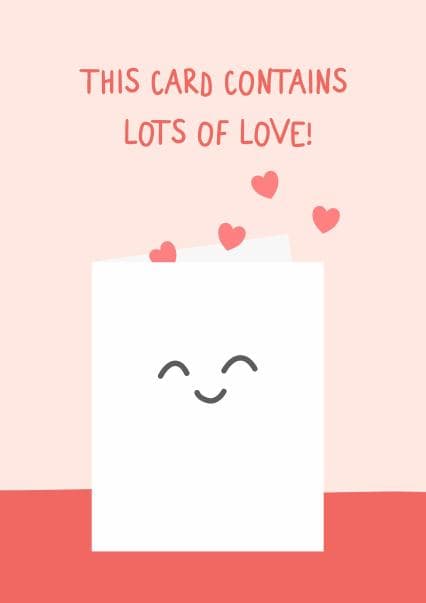 cute, sentimental birthday card aimed at love