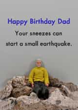 funny birthday card aimed at dad