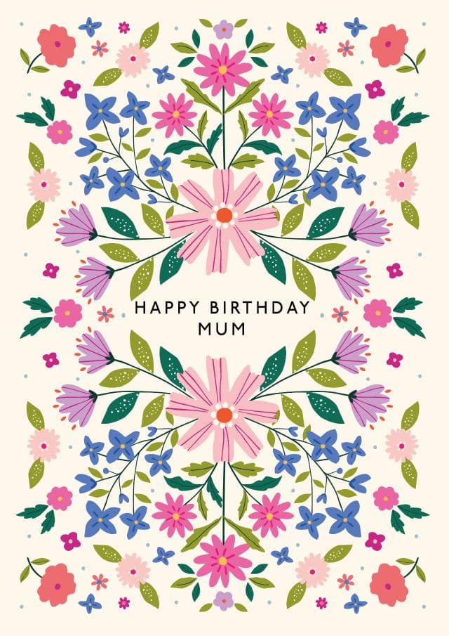 sentimental birthday card aimed at mum