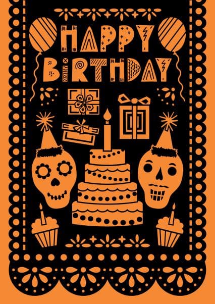 dark birthday card aimed at adult, birthday