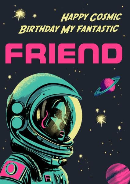 funny birthday card aimed at friends