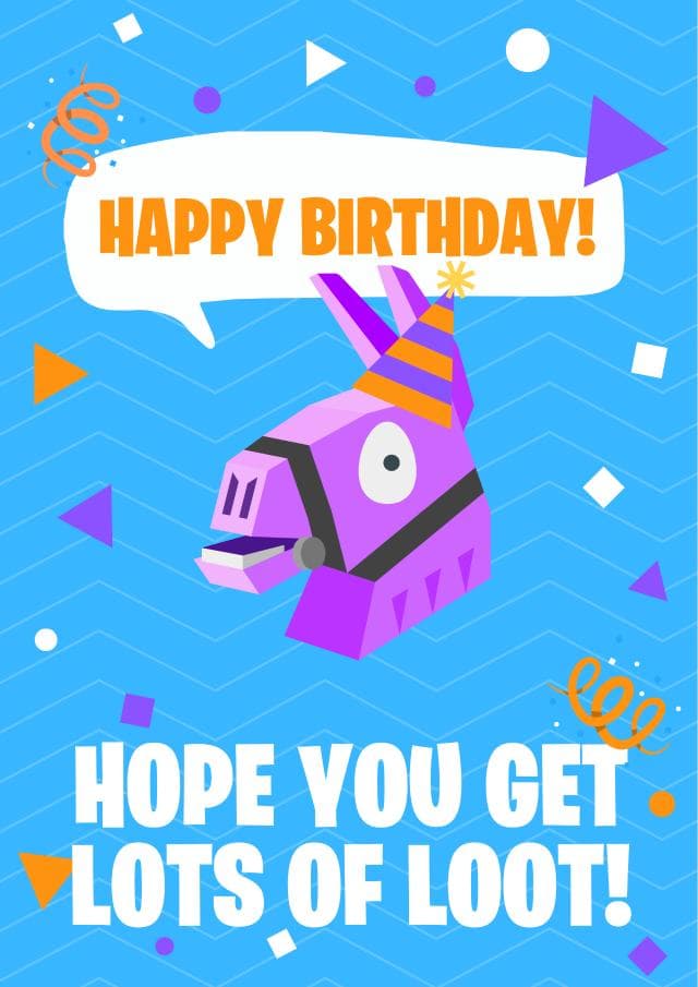 cute, funny birthday card aimed at kids, friends, family