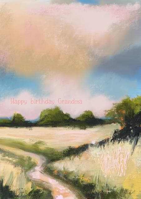 sentimental birthday card aimed at grandma, grandparents