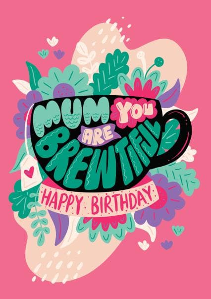cute birthday card aimed at mum