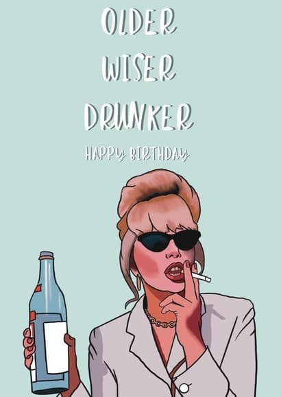 funny, rude birthday card aimed at 30 year olds, 40 year olds, 50 year olds, women