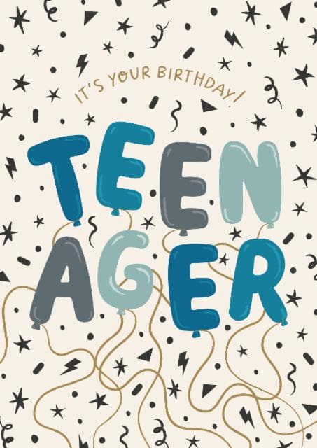 funny birthday card aimed at teenagers, kids