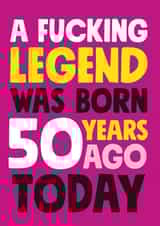 rude birthday card aimed at 50 year olds, adult