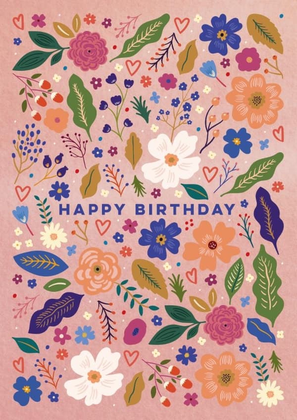 cute birthday card aimed at women, friends, sisters