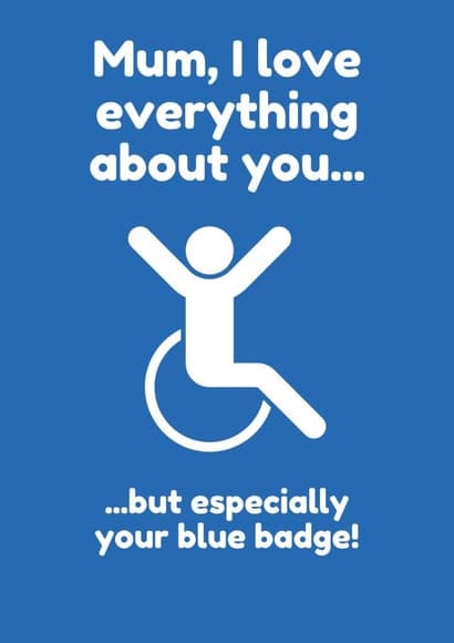 funny birthday card aimed at mum, women