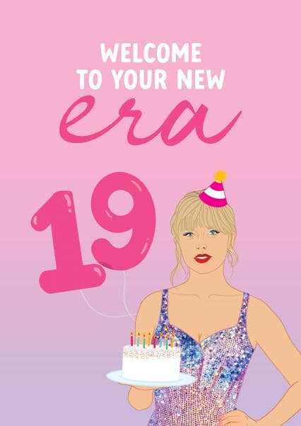 cute birthday card aimed at 19 year olds, girls