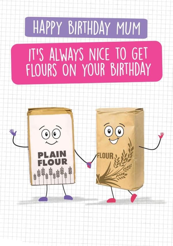 punny birthday card aimed at mom, mothers
