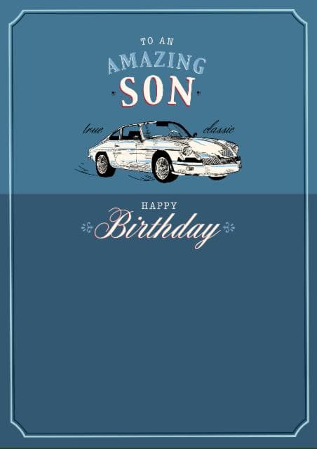 sentimental birthday card aimed at son