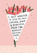 sentimental birthday card aimed at mum, mothers