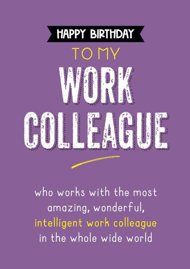 sentimental birthday card aimed at friends, colleagues, adults