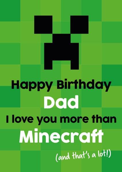 funny birthday card aimed at dad