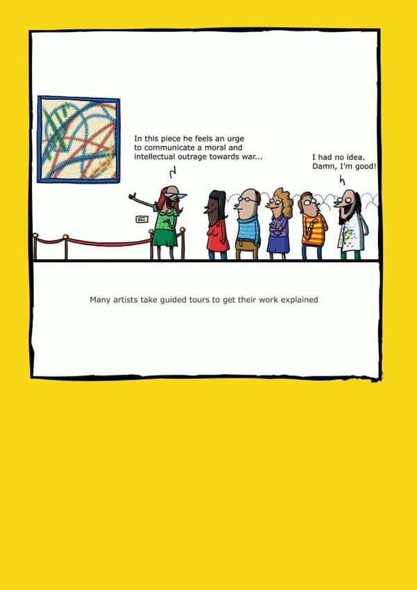 funny birthday card aimed at artists, 30 year olds