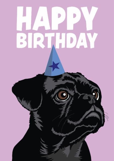 cute, funny birthday card aimed at dog lovers