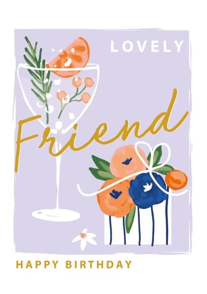 sentimental birthday card aimed at friends