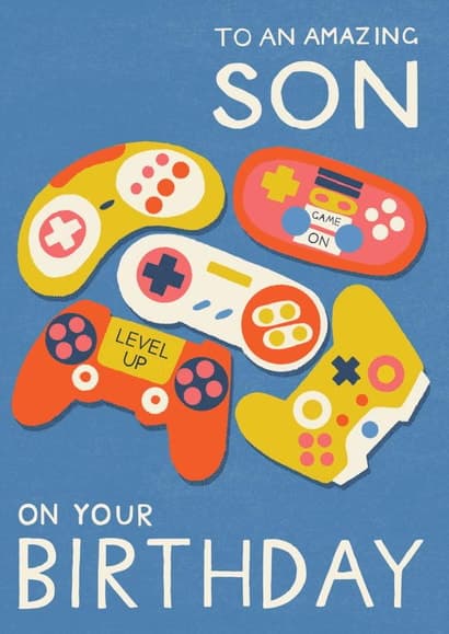 funny birthday card aimed at son, kids