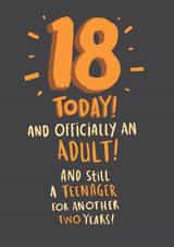 funny birthday card aimed at 18 year olds, adults