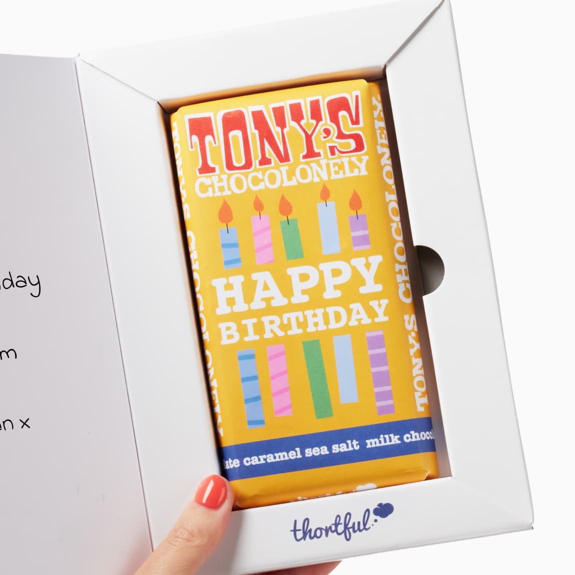 food birthday card aimed at adult, friends