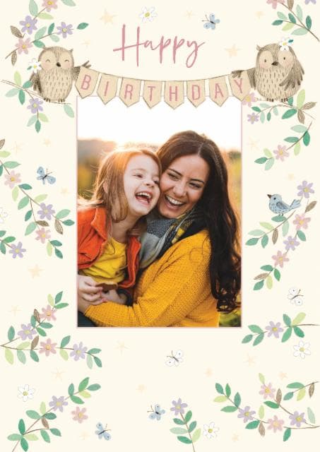 sentimental, cute birthday card aimed at mother, daughter, family