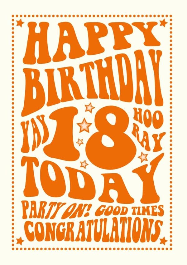 funny, cheesy birthday card aimed at 18 year olds, young adults, friends