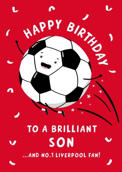 cute birthday card aimed at son