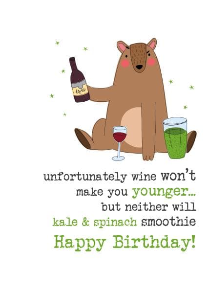 funny birthday card aimed at adult